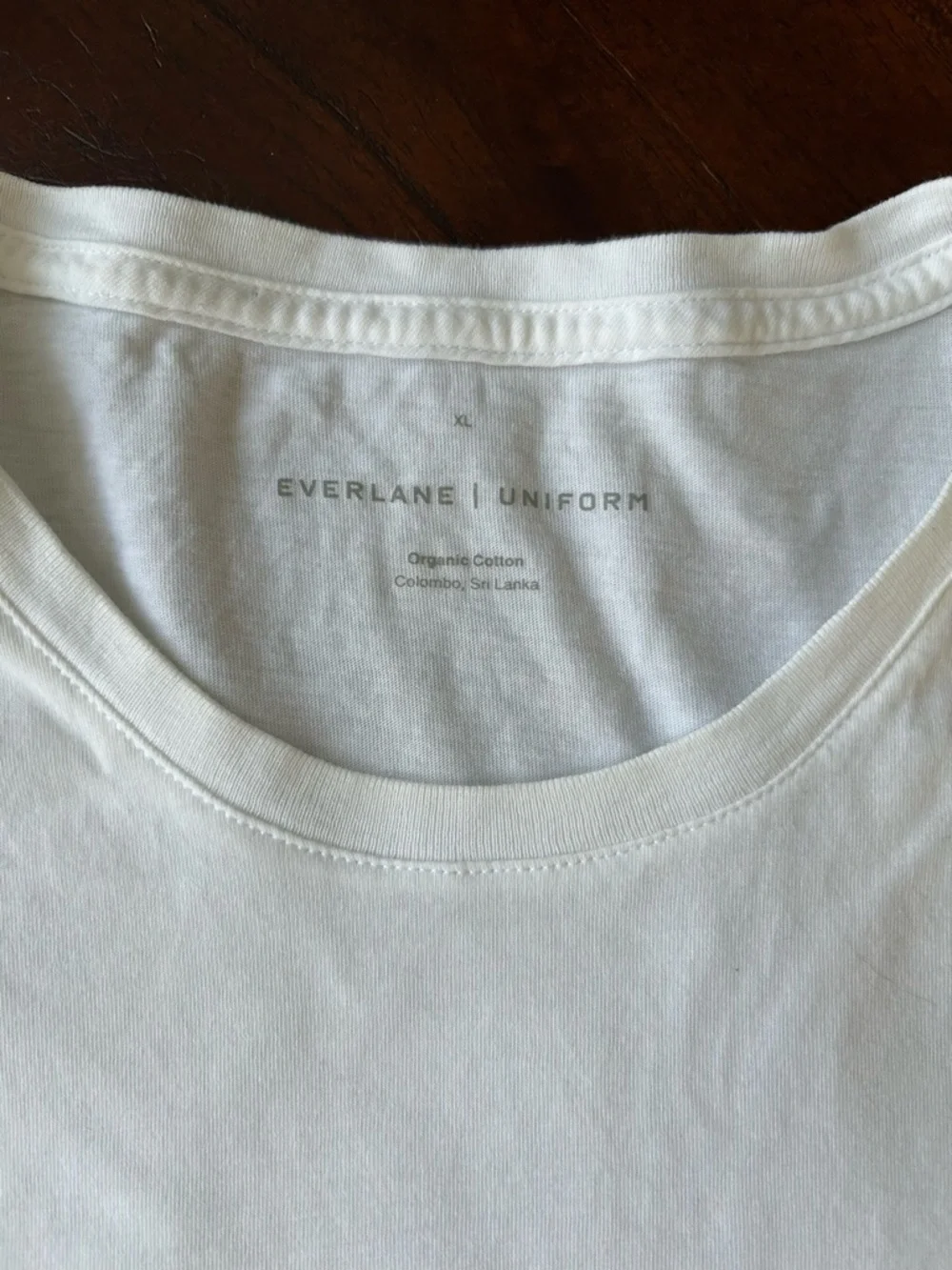 Everlane White Short Sleeve Crew Neck Tee basic size XL - Picture 5 of 6